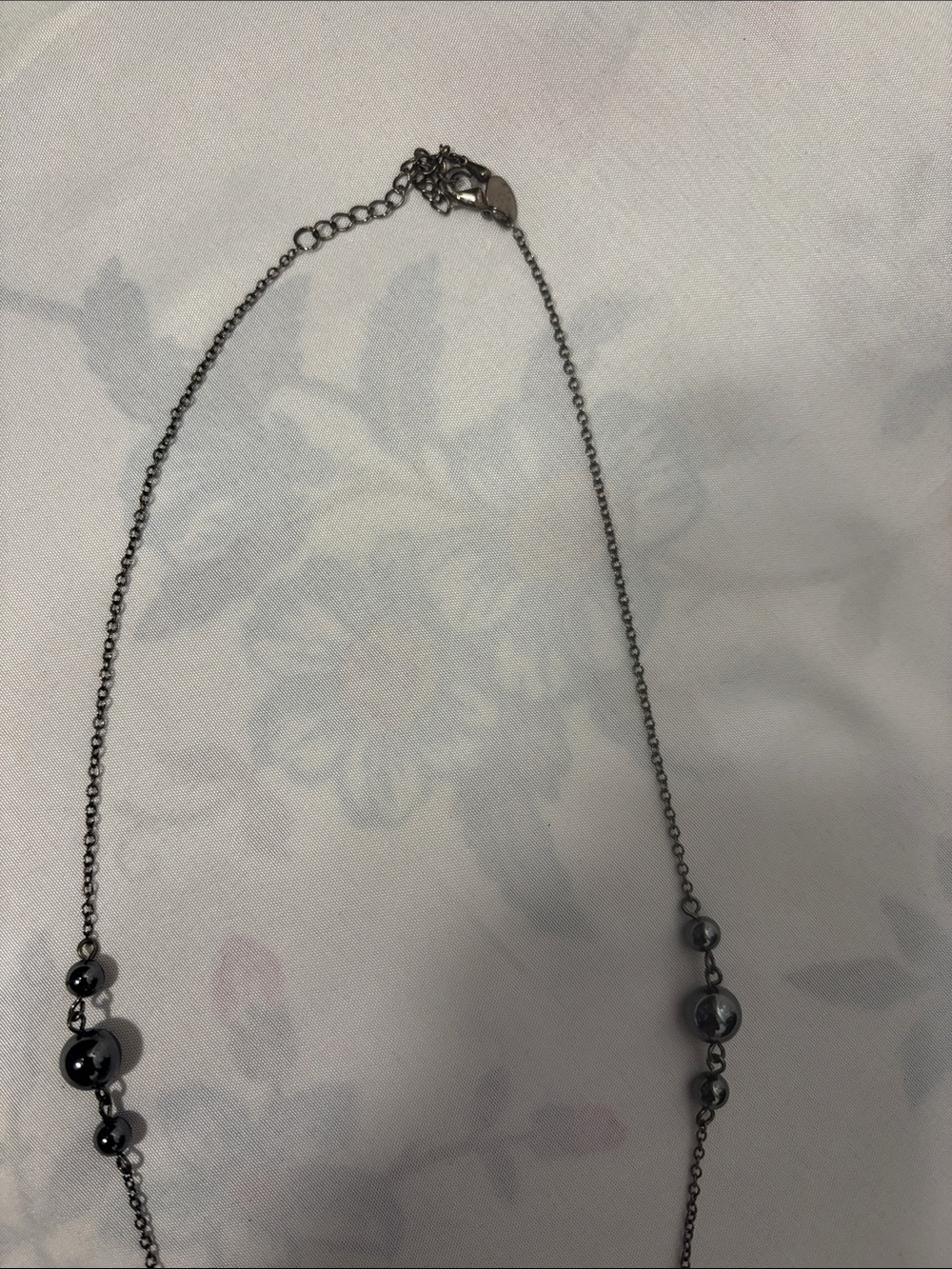 Gunmetal Crystal Tassel Y-Necklace - Women - Picture 4 of 5